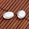 Flat Oval Imitation Pearl Acrylic Beads OACR-L004-2303-2