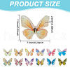 FIBLOOM 72Pcs 12 Colors 3D Resin Cabochons MRMJ-FI0001-01-2
