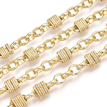 Brass Twist Knot Lock Link Chains CHC-T016-17G-1