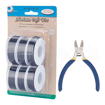 BENECREAT Round Aluminum Wire AW-BC0003-32C-1.5mm-1