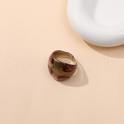 Dunhuang Style Glass Finger Rings FS-WGA00D8-12-1