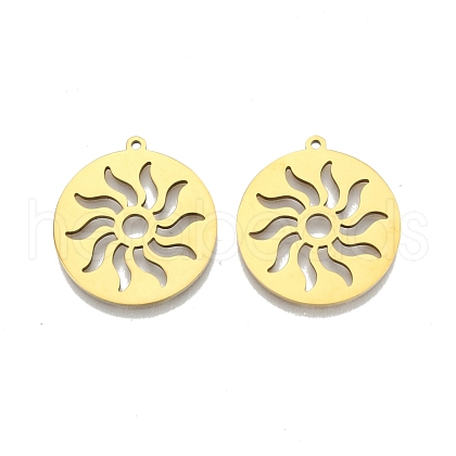 Ion Plating(IP) 201 Stainless Steel Pendants STAS-N098-109LG-1