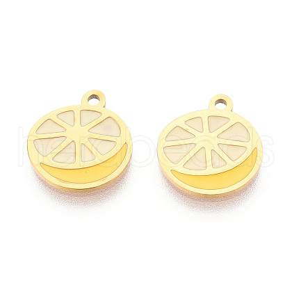 304 Stainless Steel Enamel Charms STAS-T065-56G-02-1
