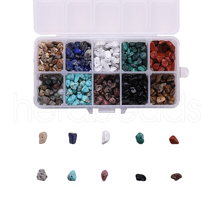 Natural & Synthetic Mixed Gemstone Beads G-CJ0001-27-1