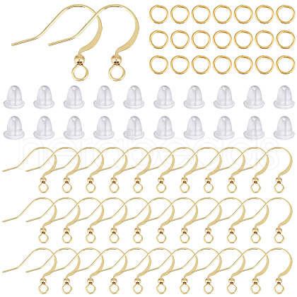 SUNNYCLUE 300Pcs Brass Earring Wire KK-SC0004-84G-1