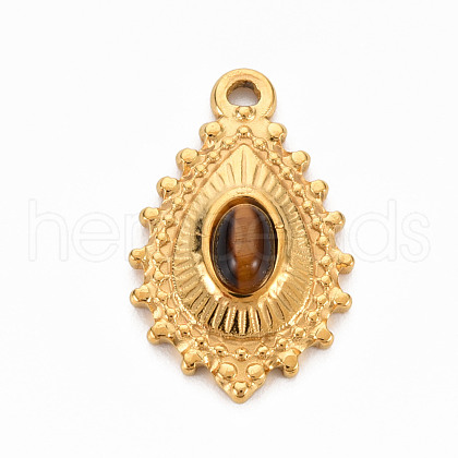 304 Stainless Steel Pendants STAS-N087-41J-1