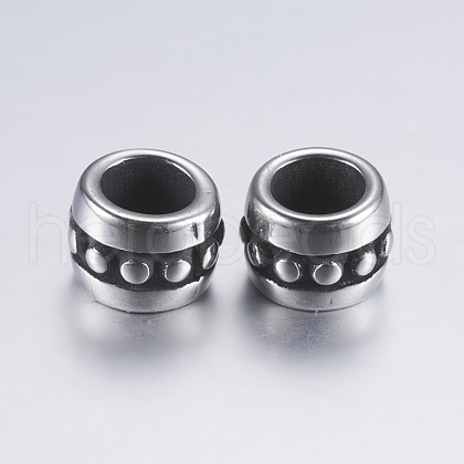 304 Stainless Steel European Beads STAS-P183-20AS-1