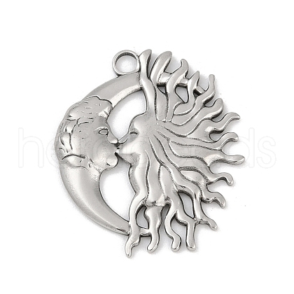 304 Stainless Steel Pendants STAS-D366-01B-P-1