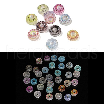 Luminous Transparent Resin Decoden Cabochons RESI-K036-12-1