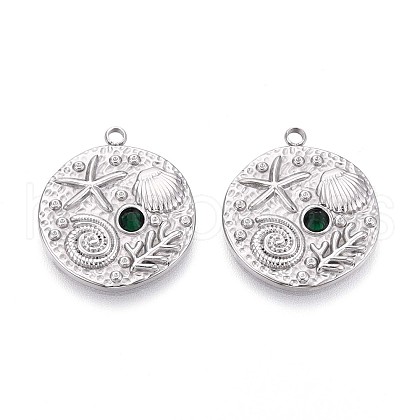 304 Stainless Steel Pendants STAS-N109-204P-1