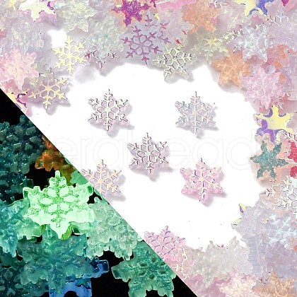 Luminous & Electroplate Resin Decoden Cabochons RESI-Z032-01D-1