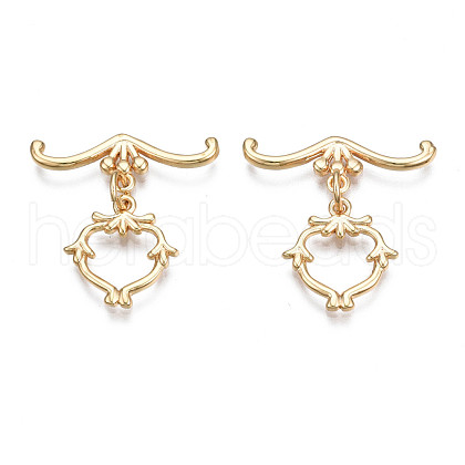 Brass Toggle Clasps KK-Q278-007-NF-1