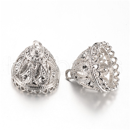 Alloy Pendant Bail Rhinestone Settings PALLOY-S090-20P-LF-1