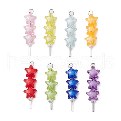 Acrylic & Glass Pendants PALLOY-JF03524-1