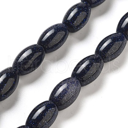 Synthetic Blue Goldstone Beads Strands G-B106-B01-01-1