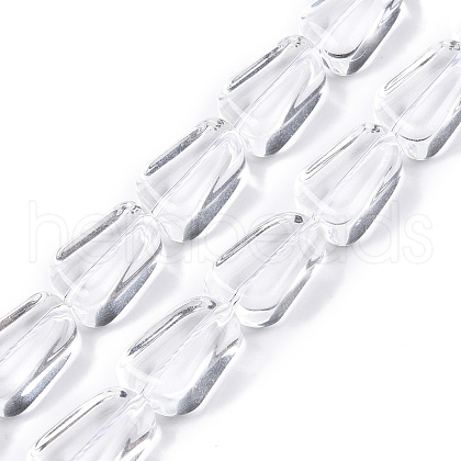 Transparent Glass Beads Strands GLAA-N001-48-1