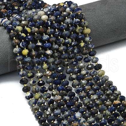Natural Sodalite Beads Strands G-P573-A46-01-1