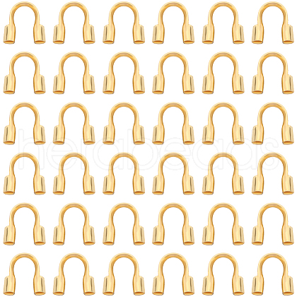 SOFPLATE 1200Pcs Brass Wire Guardian and Protectors KK-SP0001-98G-1