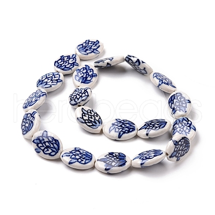 Handmade Porcelain Beads Strands PORC-M537-03-1