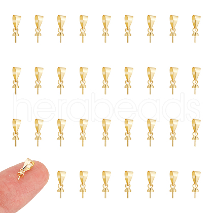 Unicraftale 80Pcs Brass Cup Peg Bails KK-UN0002-48-1