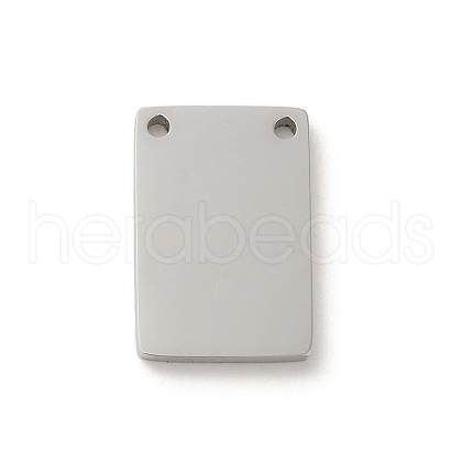304 Stainless Steel Stamping Blank Tag Charms STAS-K270-37P-1