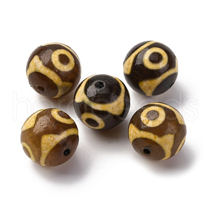 Tibetan Style dZi Beads TDZI-NH0001-D02-01D-1