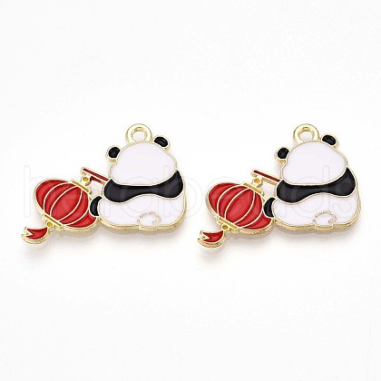 Alloy Enamel Pendants ENAM-T022-03E-1