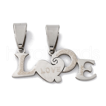201 Stainless Steel Pendants STAS-Q342-41P-1