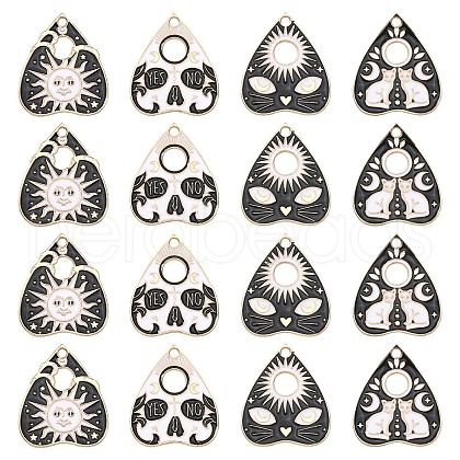 20Pcs 4 Styles Alloy Pendants ENAM-CJ0002-88-1