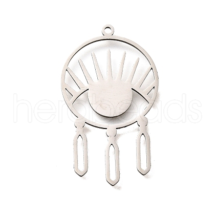 304 Stainless Steel Pendants STAS-B083-09P-1