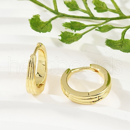 Brass Hoop Earrings EJEW-L299-02G-1