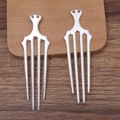 Alloy Hair Comb Findings OHAR-PW0001-399P-1