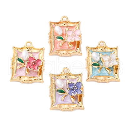 Alloy Enamel Pendants FIND-M060-05G-1