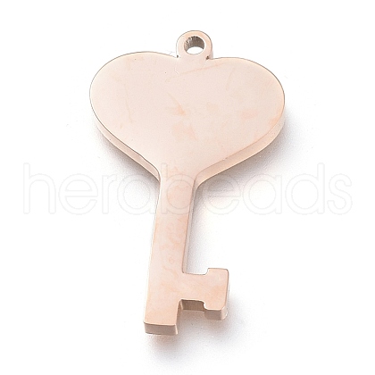 304 Stainless Steel Pendants STAS-M275-01RG-1