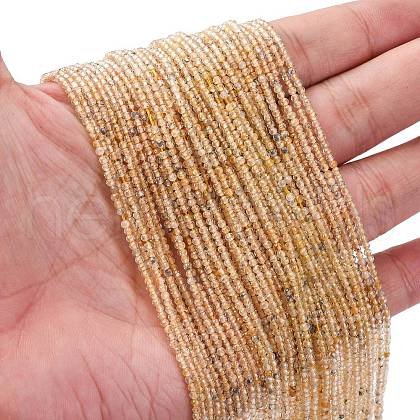 Natural Yellow Quartz Beads Strands G-RM2025-A09-2mm-1
