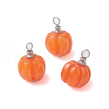 Opaque Resin Vegetable Pendants PALLOY-JF02766-01-1