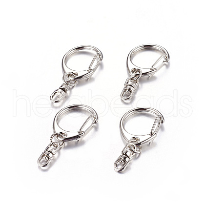 Zinc Alloy Keychain Clasp Findings E546-1-1-1