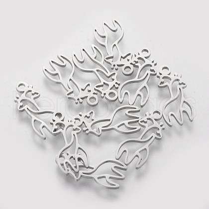 Tarnish Resistant 201 Stainless Steel Pendants STAS-Q201-T414-1