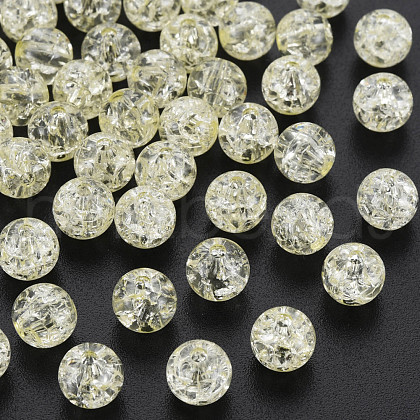 Transparent Crackle Acrylic Beads MACR-S373-66-N01-1