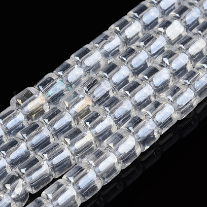 Transparent Glass Bead Strands GLAA-N047-09-E01-1