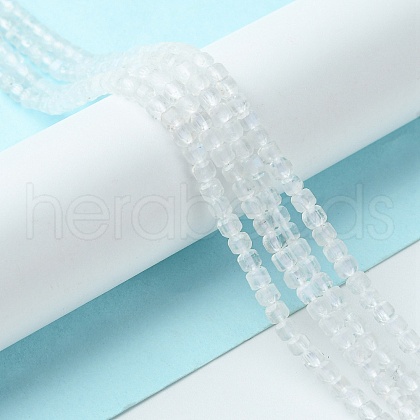 Natural Rainbow Moonstone Beads Strands G-F748-Z01-01-1
