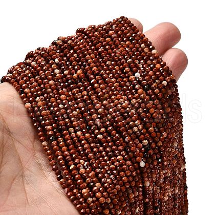 Natural Red Jasper Beads Strands G-RM2025-38-3mm-1