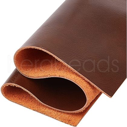 Vegetable Tanned Cowhide Leather Fabric DIY-WH0030-10-1