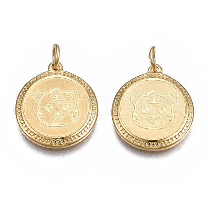 Ion Plating(IP) 304 Stainless Steel Pendants STAS-N097-225LG-1