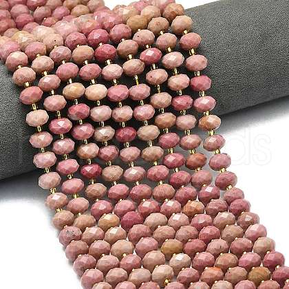 Natural Rhodonite Beads Strands G-P573-A39-01-1