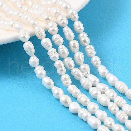 Natural Cultured Freshwater Pearl Beads Strands PEAR-I007-01A-01A-1