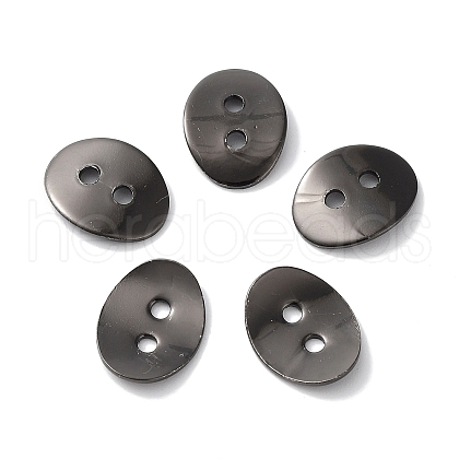 Brass Button Clasps KK-G080-B-1