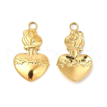 Ion Plating(IP) 304 Stainless Steel Pendants STAS-L268-023G-1