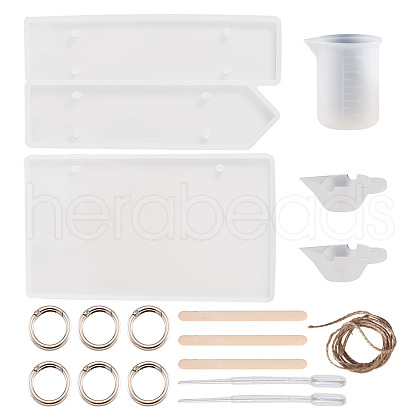 DIY Doorplate Silicone Mold Kits DIY-TA0008-32-1
