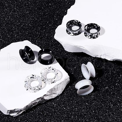 4 Pairs 4 Colors Silicone Ear Gauges WGE1EB5-08-1